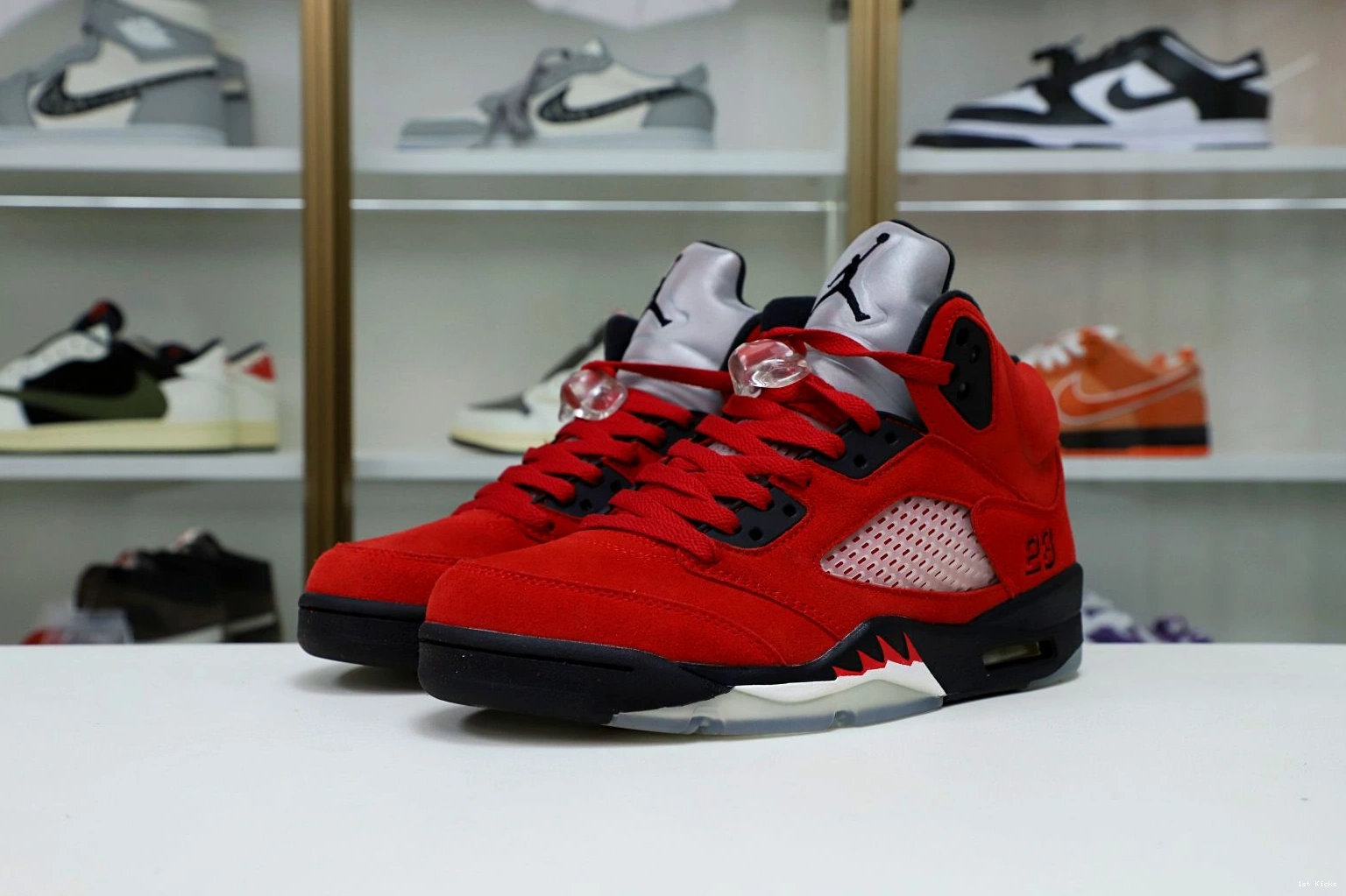 RAGING Kimikick 5 RED 1955 BULL BestValue RETRO JORDAN SUEDE AIR 1230